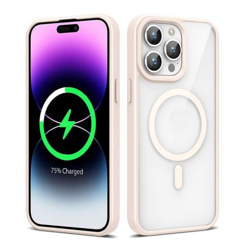 Apple iPhone 14 Pro Max Kılıf Magsafe Wireless Şarj Özellikli Silikon Patinda Ege Kapak