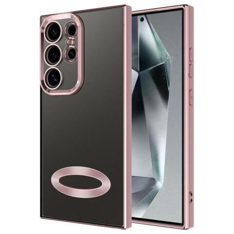 Galaxy S24 Ultra Kılıf Kamera Korumalı Logo Gösteren Patinda Omega Kapak