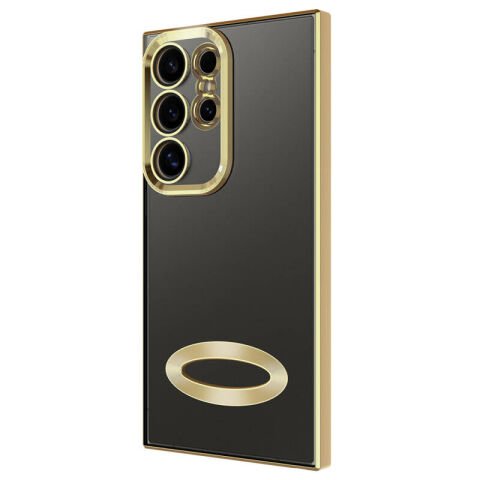 Galaxy S24 Ultra Kılıf Kamera Korumalı Logo Gösteren Patinda Omega Kapak