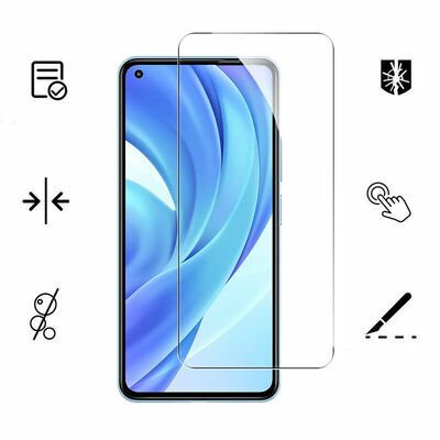 Oppo A74 4G Patinda Maxi Glass Temperli Cam Ekran Koruyucu