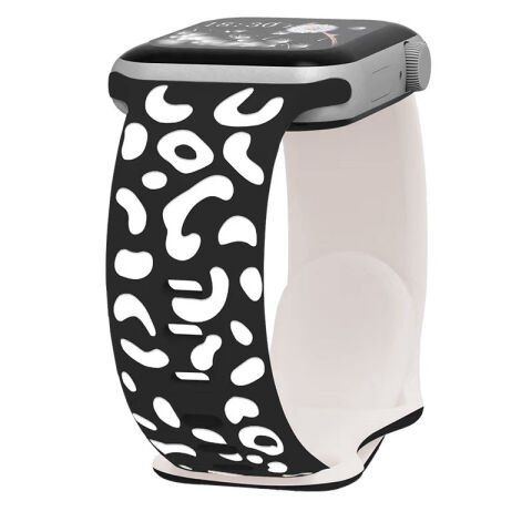 Apple Watch 44mm Patinda KRD-140 Silikon Kordon Strap Kayış Starlight-Bej