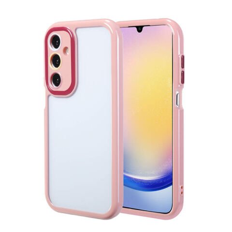 Galaxy A25 Kılıf Kamera Korumalı Renkli Kenar ve Çerçeve Tasarımlı Patinda Vitamin Kapak