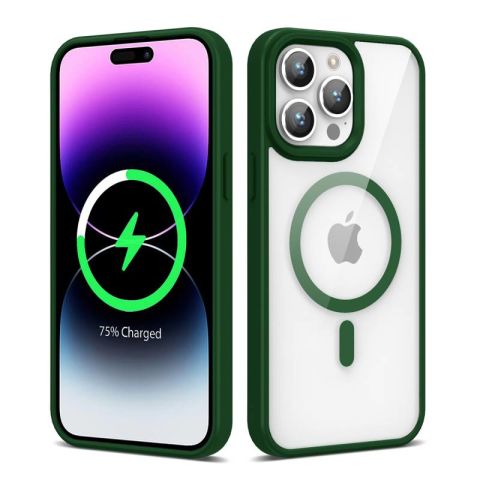 Apple iPhone 14 Pro Kılıf Magsafe Wireless Şarj Özellikli Silikon Patinda Ege Kapak