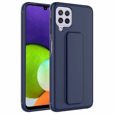 Galaxy A22 4G Kılıf Patinda Qstand Kapak