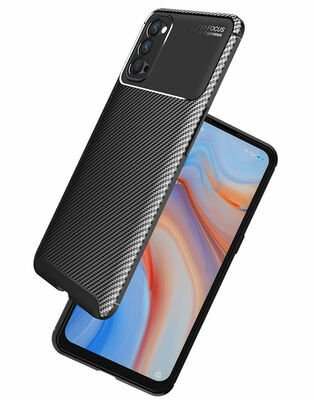 Oppo Reno 4 Kılıf Patinda Negro Silikon Kapak