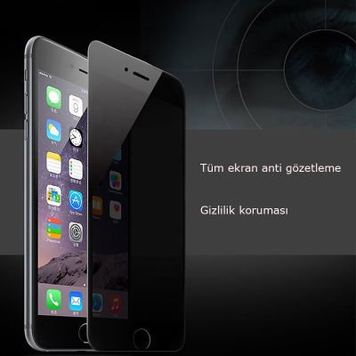 Apple iPhone 7 Patinda Kor Privacy Cam Ekran Koruyucu