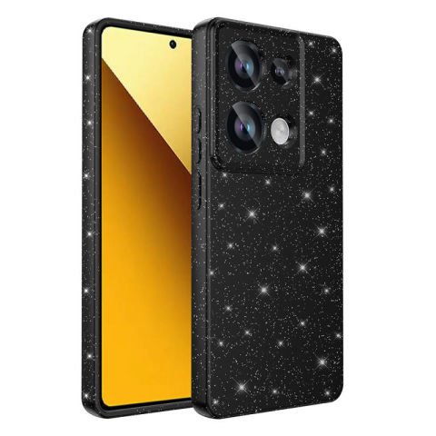 Xiaomi Redmi Note 13 Pro 4G Kılıf Kamera Korumalı Simli Lüks Patinda Koton Kapak