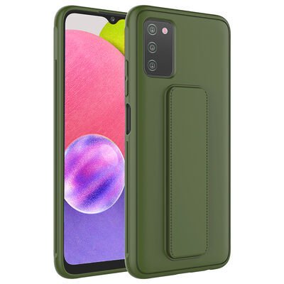 Galaxy A03S Kılıf Patinda Qstand Kapak