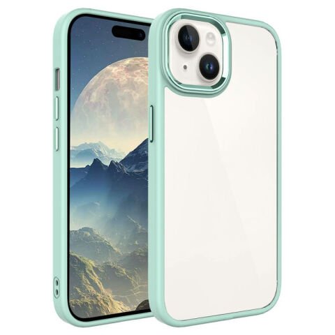 Apple iPhone 15 Kılıf Patinda Krom Kapak