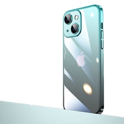 Apple iPhone 14 Plus Kılıf Parlak Renk Geçişli Kamera Korumalı Patinda Senkron Kapak