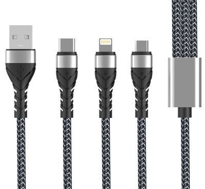 Patinda Bax 3 in 1 Usb Kablo 1.2M