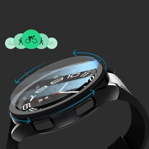 Galaxy Watch 6 Classic 47mm Sert PC Kasa ve Ekran Koruyucu Patinda Watch Gard 29