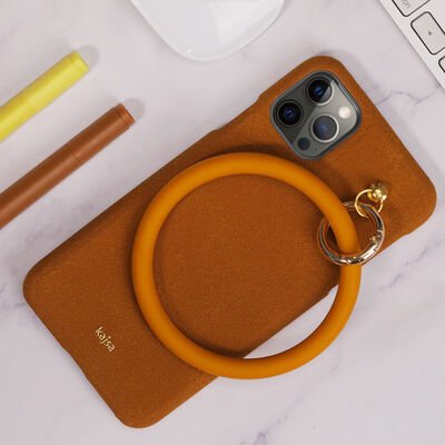 Apple iPhone 12 Pro Max Kılıf Kajsa Splendid Serisi Morandi Ring Kapak