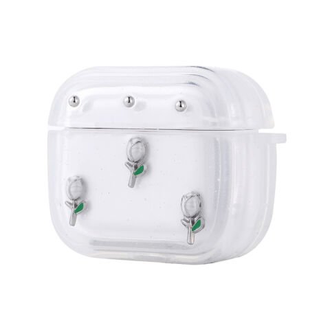 Apple Airpods 4 Patinda Airbag 44 Airbag Tasarımlı Simli Şeffaf Kutup Kılıf