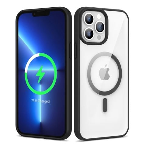Apple iPhone 13 Pro Max Kılıf Magsafe Wireless Şarj Özellikli Silikon Patinda Ege Kapak
