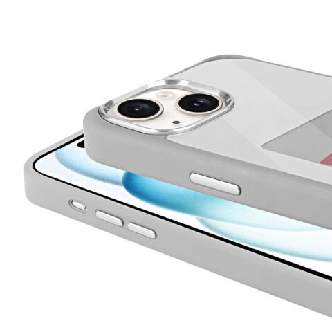 Apple iPhone 15 Kılıf Ekranı Yansıtan Patinda Akıllı NFC Kapak
