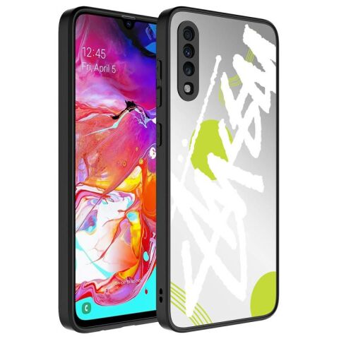 Galaxy A50 Kılıf Aynalı Desenli Kamera Korumalı Parlak Patinda Mirror Kapak