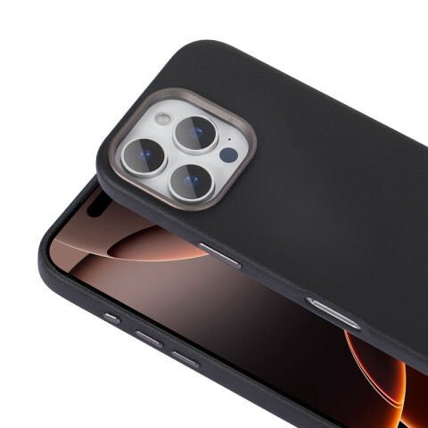 Apple iPhone 16 Pro Max Kılıf Magsafe Şarj Özellikli PU Deri Patinda Adora Kapak