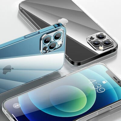 Apple iPhone 13 Pro Kılıf Şeffaf Sert PC Patinda Vayt Kapak