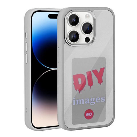 Apple iPhone 14 Pro Max Kılıf Ekranı Yansıtan Patinda Akıllı NFC Kapak
