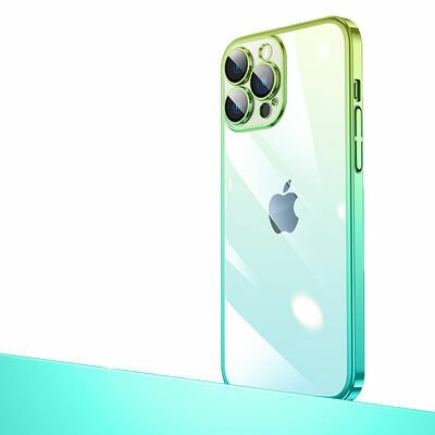 Apple iPhone 13 Pro Max Kılıf Parlak Renk Geçişli Kamera Korumalı Patinda Senkron Kapak