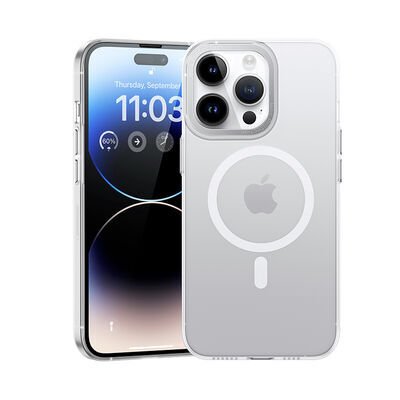 Apple iPhone 14 Pro Kılıf Wireless Şarj Destekli Benks Magnetik Haze Kapak