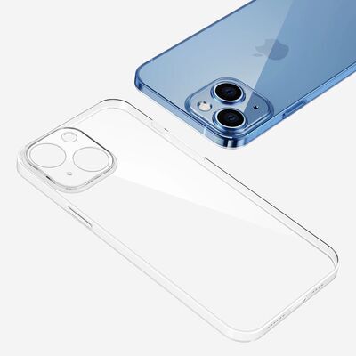 Apple iPhone 13 Kılıf Şeffaf Sert PC Patinda Vayt Kapak
