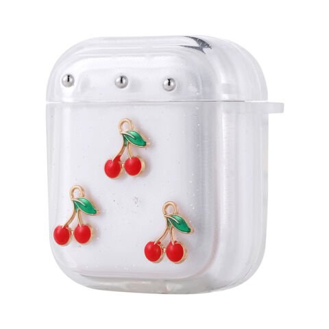 Apple Airpods Patinda Airbag 44 Airbag Tasarımlı Simli Şeffaf Kutup Kılıf