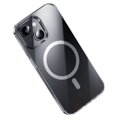 Apple iPhone 15 Plus Kılıf Magsafe Şarj Özellikli Benks ??????Crystal Serisi Şeffaf Kapak
