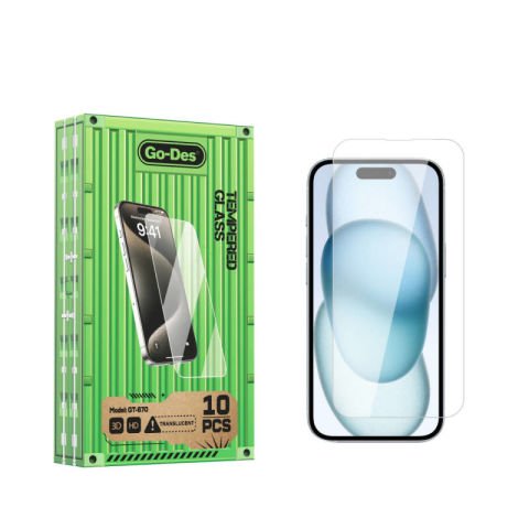 Apple iPhone 15 Pro Go Des Parmak İzi Bırakmayan 9H Oleofobik Bom Glass Ekran Koruyucu