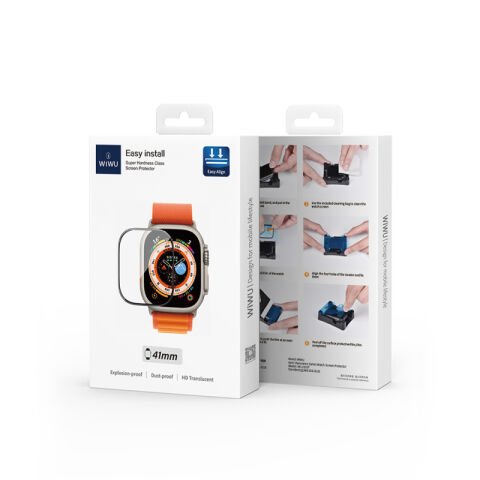 Apple Watch 42mm Wiwu JD-107 Easy Install Serisi HD Ekran Koruyucu Film + Kolay Uygulama Aparatı