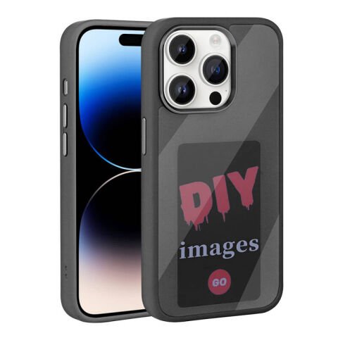 Apple iPhone 14 Pro Kılıf Ekranı Yansıtan Patinda Akıllı NFC Kapak