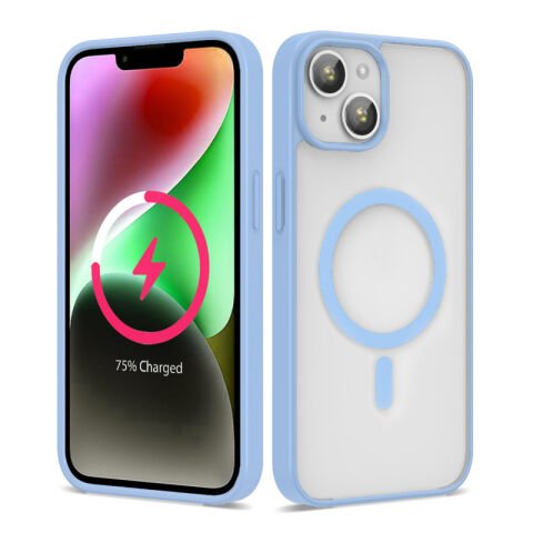 Apple iPhone 13 Kılıf Magsafe Wireless Şarj Özellikli Silikon Patinda Ege Kapak