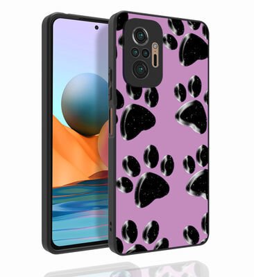 Xiaomi Redmi Note 10 Pro Kılıf Desenli Kamera Korumalı Parlak Patinda Nora Kapak