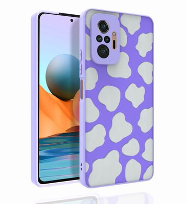 Xiaomi Redmi Note 10 Pro Kılıf Desenli Kamera Korumalı Parlak Patinda Nora Kapak