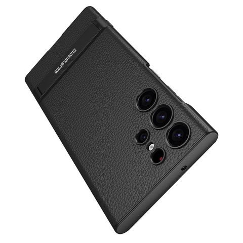 Galaxy S24 Ultra Kılıf  Kamera Korumalı Leather Dikey Standlı Ays Kılıf