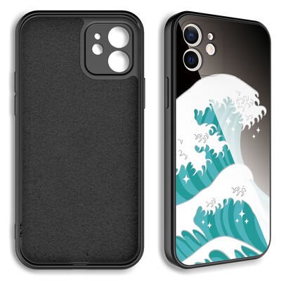 Apple iPhone 12 Kılıf Kamera Korumalı Desenli Sert Silikon Patinda Epoksi Kapak
