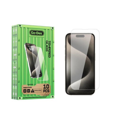 Apple iPhone 15 Plus Go Des Parmak İzi Bırakmayan 9H Oleofobik Bom Glass Ekran Koruyucu