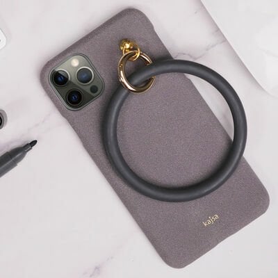 Apple iPhone 12 Kılıf Kajsa Splendid Serisi Morandi Ring Kapak