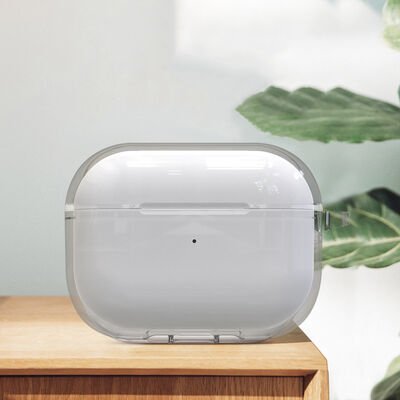 Apple Airpods Pro 2 Kılıf Şeffaf Kristal Silikon Patinda Airbag 14 Kılıf