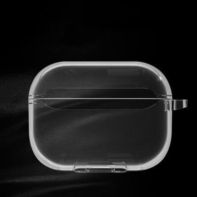 Apple Airpods Pro 2 Kılıf Şeffaf Kristal Silikon Patinda Airbag 14 Kılıf