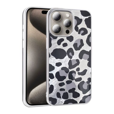 Apple iPhone 15 Pro Max Kılıf Desenli Patinda Mep Kapak