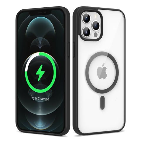 Apple iPhone 12 Pro Max Kılıf Magsafe Wireless Şarj Özellikli Silikon Patinda Ege Kapak
