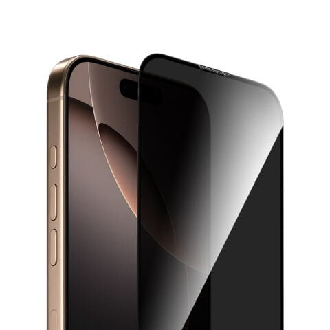Apple iPhone 16 Plus Wiwu GT-021 Titan Guard Serisi Şok Emici Hibrit Polimer Privacy Ekran Koruyucu Film + Kolay Uygulama Aparatı