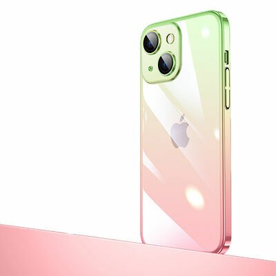 Apple iPhone 13 Kılıf Parlak Renk Geçişli Kamera Korumalı Patinda Senkron Kapak