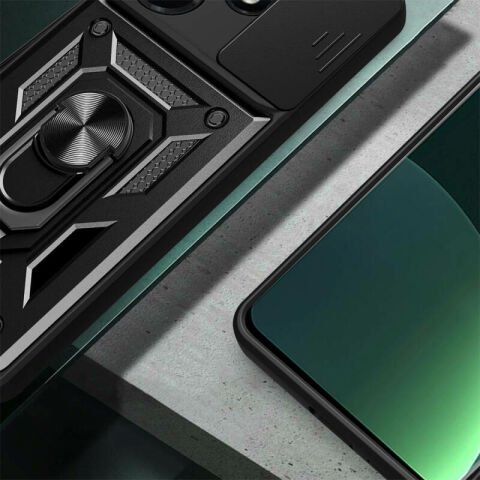 İnfinix Hot 30i Kılıf Magnetik Standlı Kamera Korumalı Patinda Sürgülü Vega Kapak