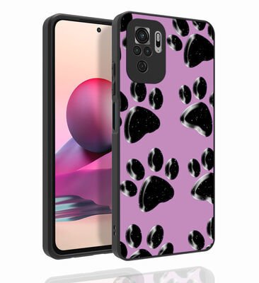 Xiaomi Redmi Note 10 Kılıf Desenli Kamera Korumalı Parlak Patinda Nora Kapak