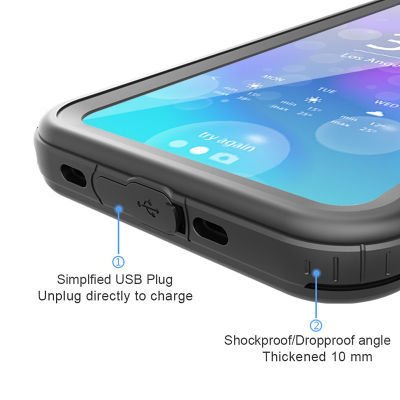 Apple iPhone XS Max 6.5 Kılıf Patinda 1-1 Su Geçirmez Kılıf