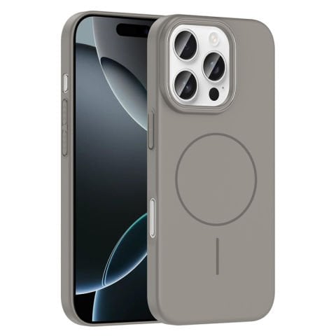 Apple iPhone 16 Pro Max Kılıf Magsafe Şarj Özellikli Patinda Ruby Sert Kapak