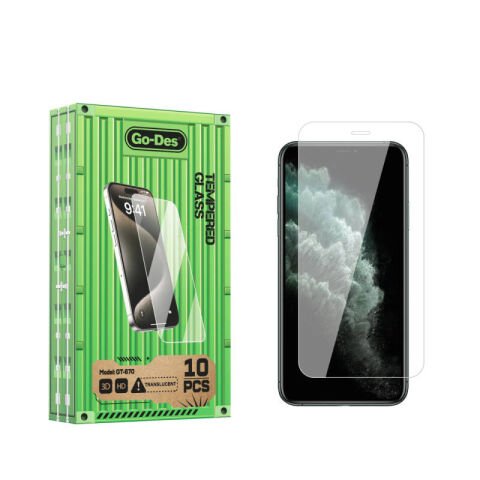 Apple iPhone 11 Pro Max Go Des Parmak İzi Bırakmayan 9H Oleofobik Bom Glass Ekran Koruyucu